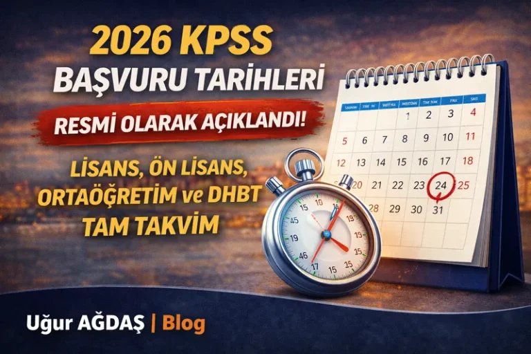 Milyonların Merakla Beklediği An Geldi: 2026 KPSS Başvuru ve Sınav Takvimi Resmiyet Kazandı!